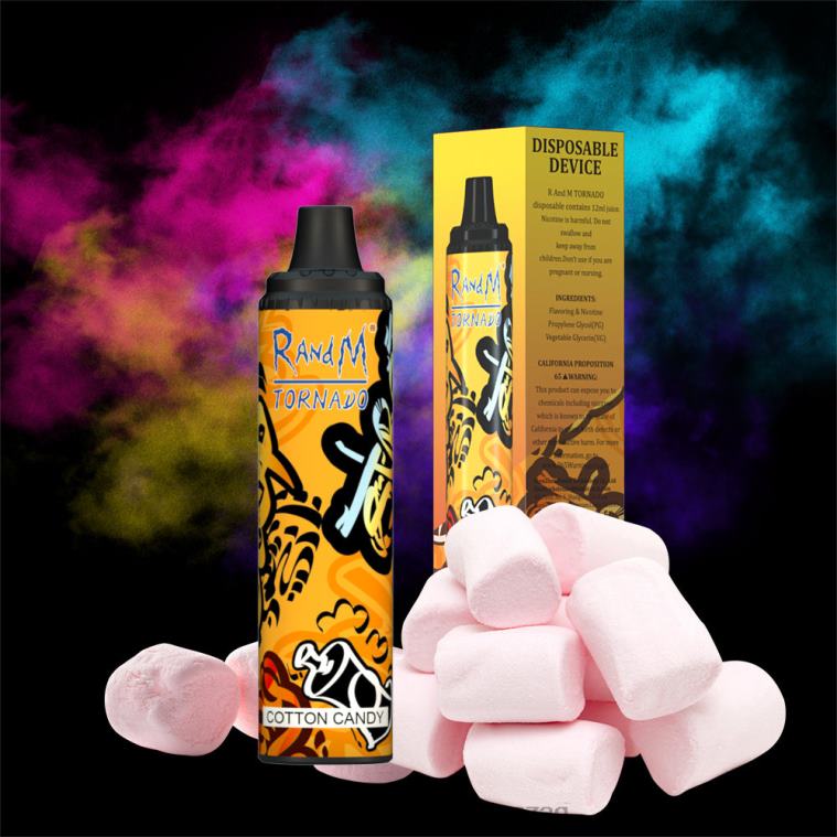 RandM Tornado 6000 légáramlás szabályozó vape pod készülék 1db vattacukor 8426F296 Best RandM Vape Flavors