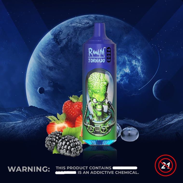 RandM Tornado 9000 vape pod készülék 1db 2-es verzió vegyes bogyók 8426F141 RandM Vape Magyarország