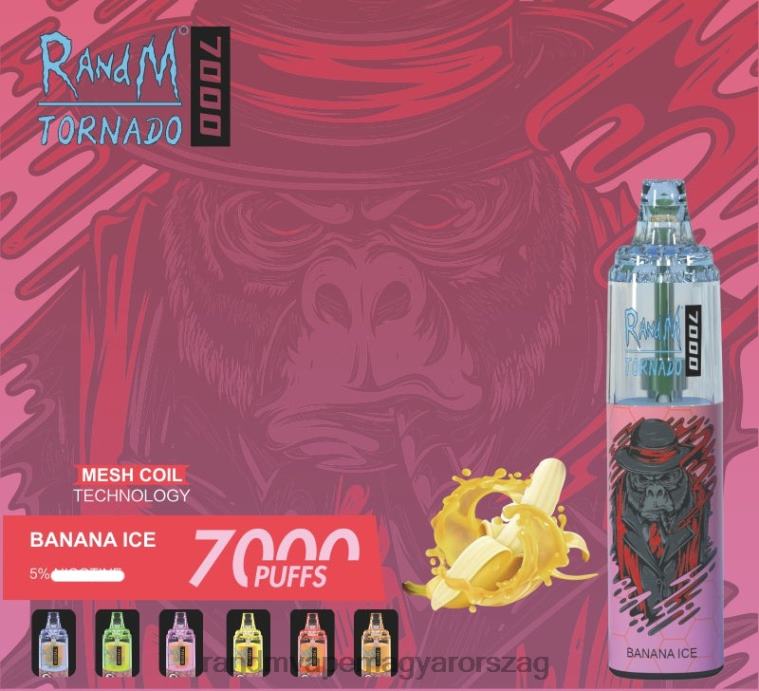 RandM Tornado 7000 légáramlás szabályozó vape készülék 1db banán jég 8426F172 RandM Tornado Hungary