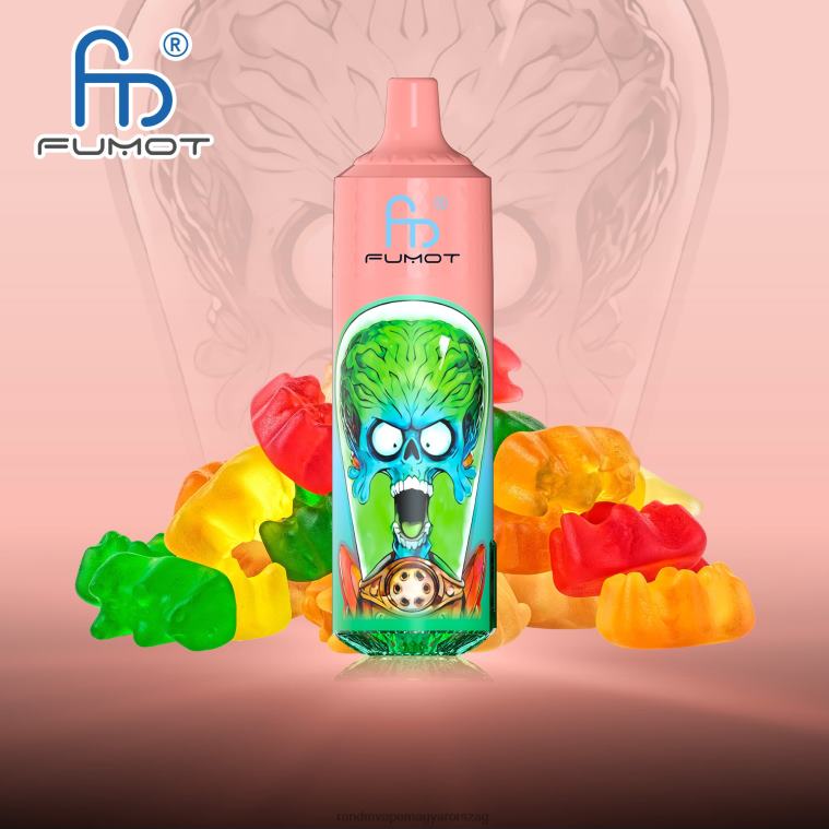 Fumot RandM Tornado 9000 pro vape készülék akkumulátorral és ejuice kijelzővel, 1-es verzió Gumimaci 8426F189 RandM Vape Price