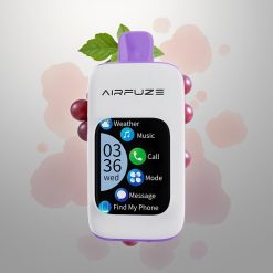 AirFuze Smart 30000 Puff Eldobható Pod 2.01" TFT érintőképernyő, 5% nikotin, 900mAh, Type-C, Szőlő Robbanás