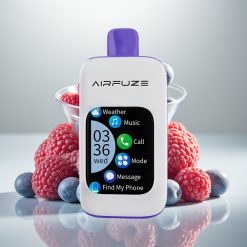 AirFuze Smart 30000 Puff Eldobható Pod Képernyővel, Kék Málna Jég Íz, 5% Nikotin, 900mAh