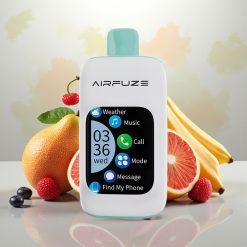 AirFuze Smart 30000 Puffs Eldobható Pod Szivárgásmentes TFT érintőképernyő 900mAh Type-C Szivárgásmentes Íz: Szivárvány Gyümölcsrobbanás