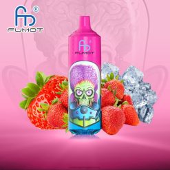 Fumot RandM Tornado 9000 pro vape készülék akkumulátorral és ejuice kijelzővel, 1-es verzió eper jég 8426F198 RandM Vape Review