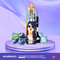 RandM Tornado 10000 plus légáramlás szabályozó vape készülék 1db áfonya jégen 8426F75 RandM Vape Store