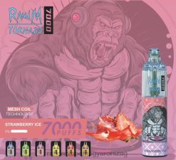 RandM Tornado 7000 légáramlás szabályozó vape készülék 1db eper jég 8426F183 RandM Tornado Budapest