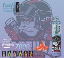 RandM Tornado 7000 légáramlás szabályozó vape készülék 1db epres görögdinnye 8426F178 RandM Vape Review