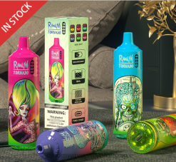 RandM Tornado 9000 vape pod készülék 1db 2-es verzió barack limonádé 8426F144 RandM Vapes