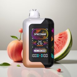 SMOK SPACEMAN SP40000 Zero Nikotin Eldobható Vape Lédús Öszibarack Görögdinnye Íz 20ml 1000mAh 40000 B